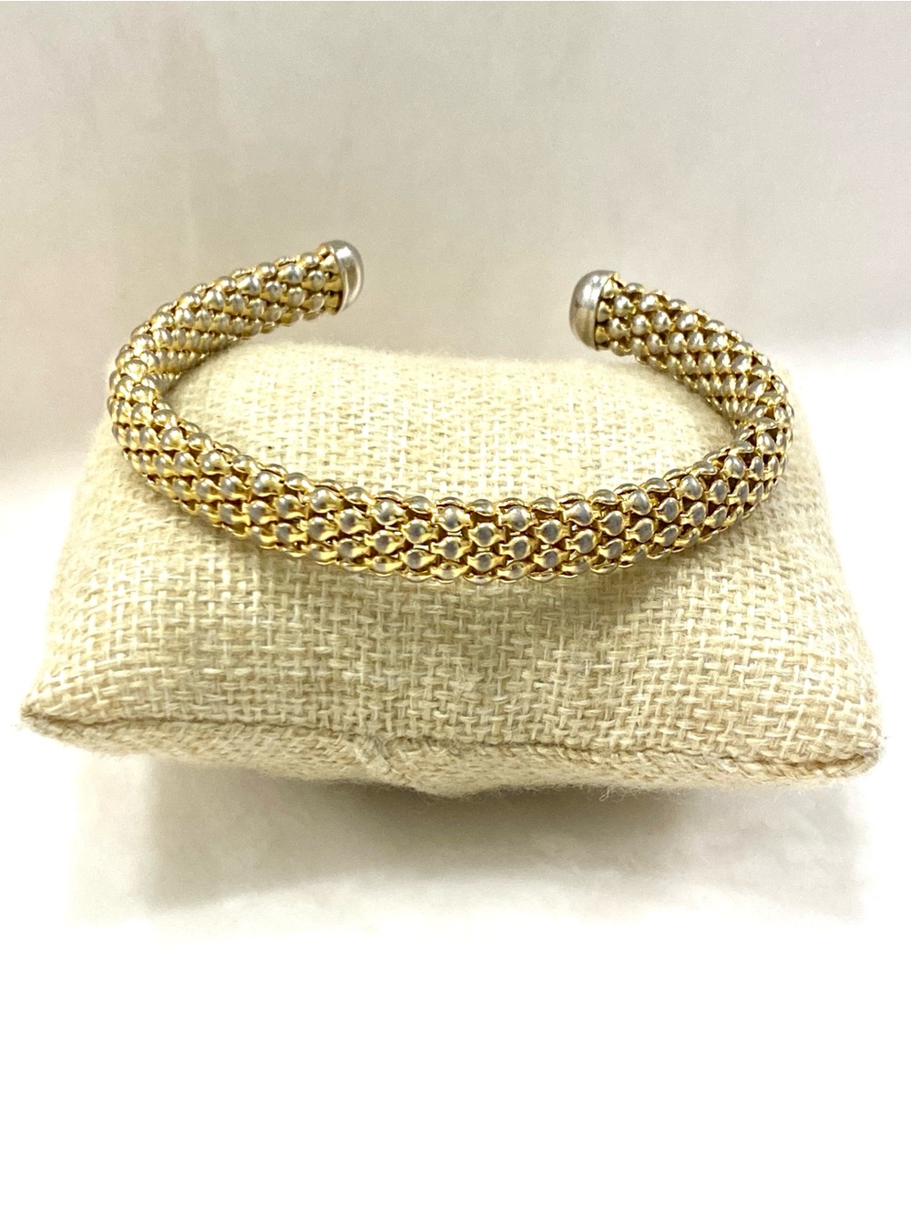 Gold Mesh Cuff Bracelet
